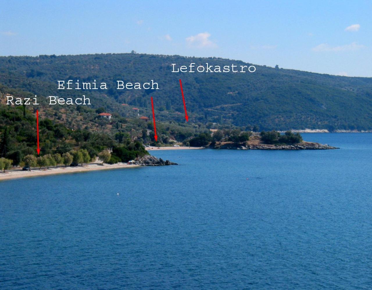 Razi Beach Лефокастро Экстерьер фото